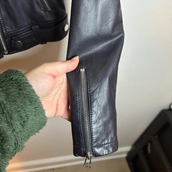 SLATE & WILLOW LEATHER MOTO JACKET - Picture 5 of 5